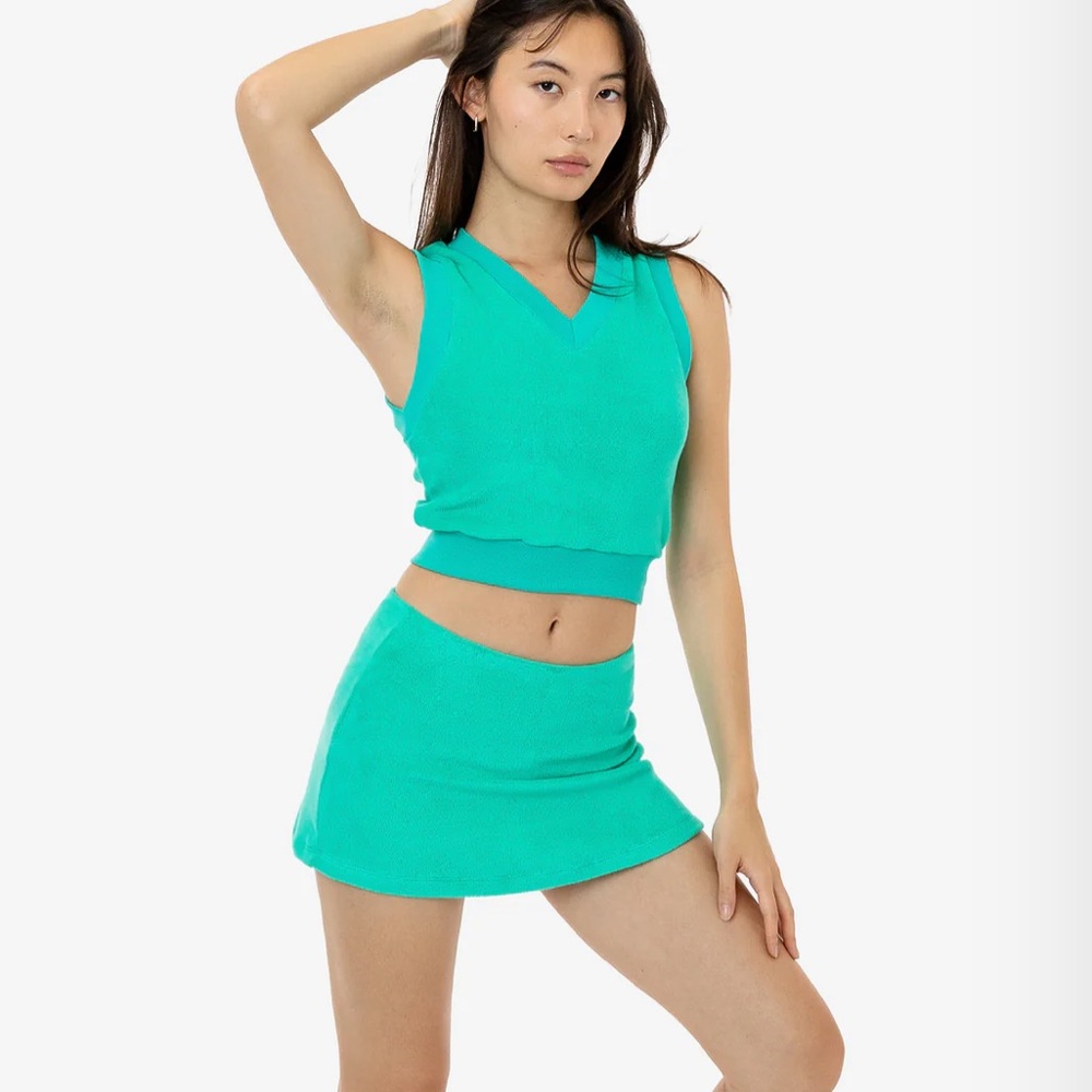 Los Angeles Apparel Loop Terry Mini Skort